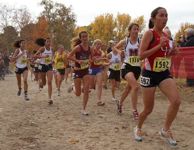 2009 CIF XC Girls D1-051.JPG - 2009 California CIF Cross Country Championships, Woodward Park, Fresno, California